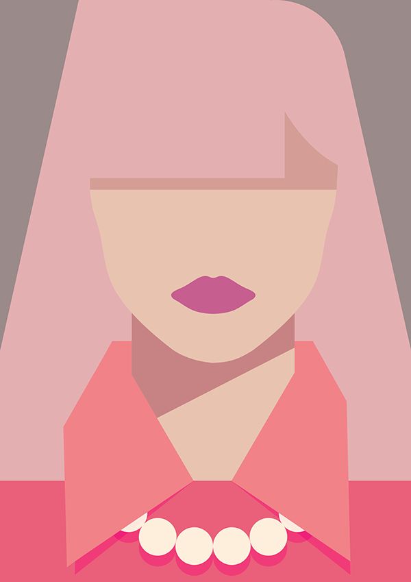 Pastel woman on Behance