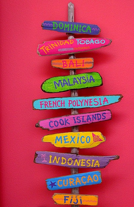 This would be cute if you put all the places you've been or want to go