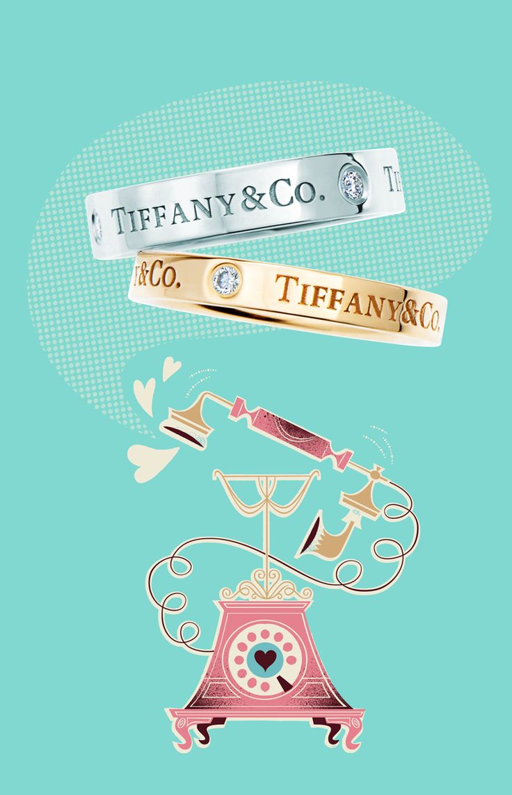 Tiffany Tip No. 27: Give your words a serious ring. Tiffany & Co. band ring in platinum and 18k rose gold with diamonds.