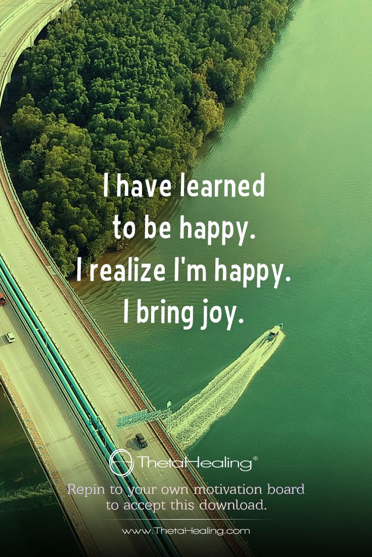 ThetaHealing Download: I have learned to be happy.
