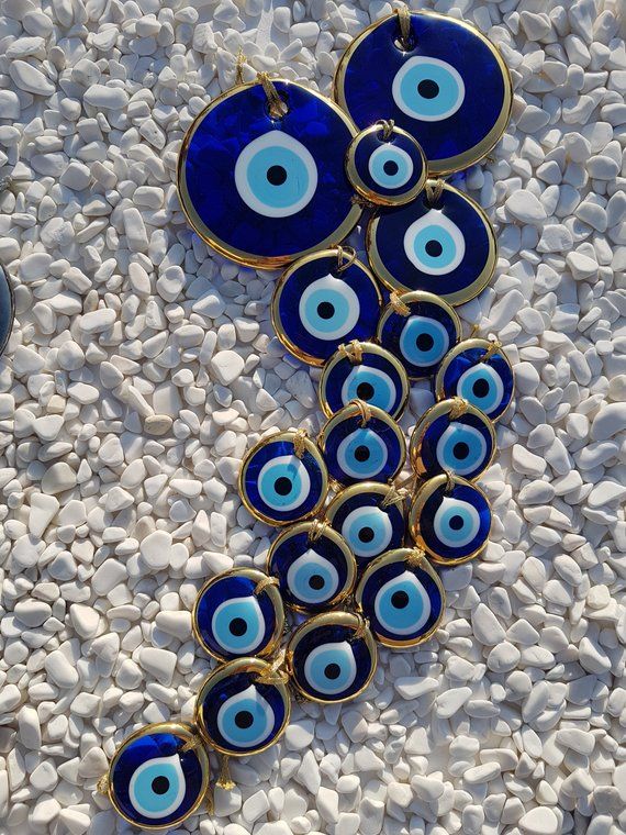 Evil Eye Golden in Many Sizes #EvilEyeWallArt #EvilEyeBabyShower #GreekEye #EvilEyeWallDecor 