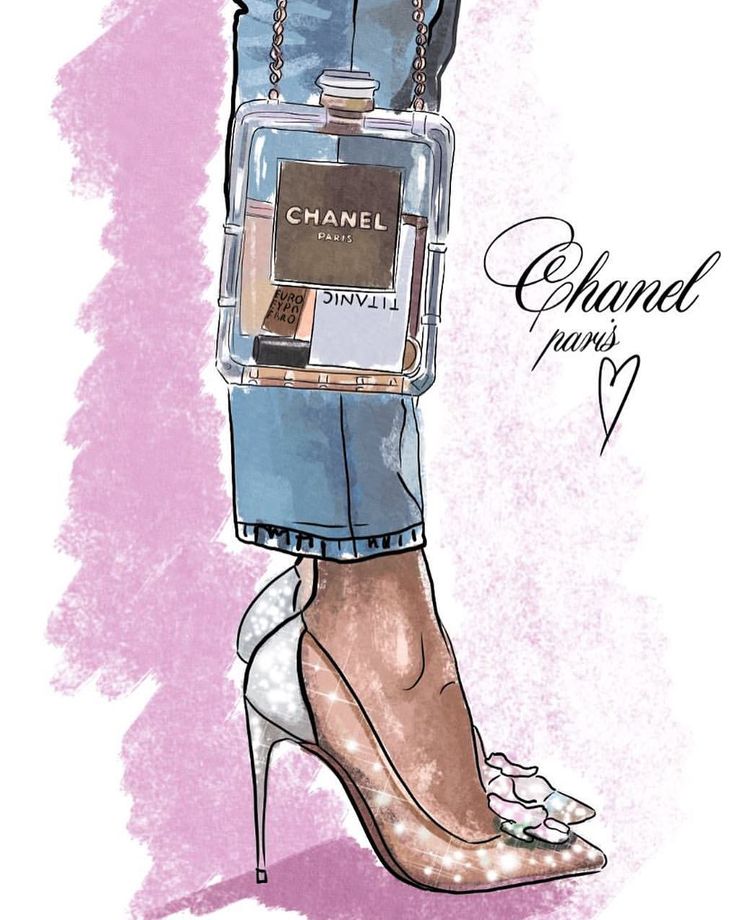Fashion illustration Inspired by Alexandra Lapp CHANEL  OFFICIAL #настявтворчестве #art #рисую #скетч 