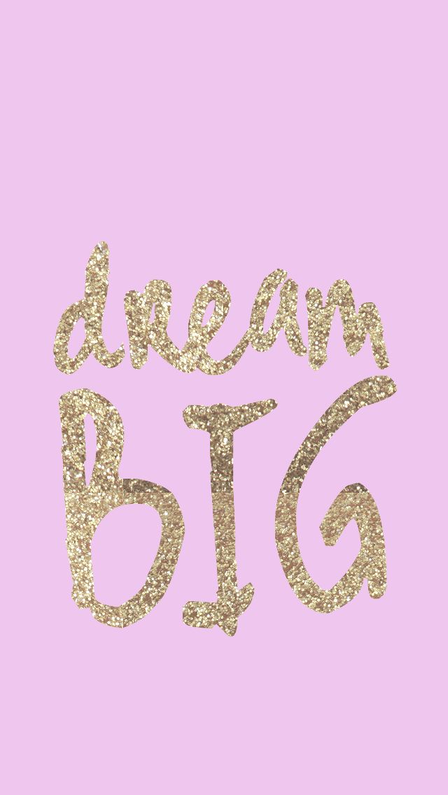 Lilac lavendar pink gold Dream Big iphone phone background wallpaper lock screen