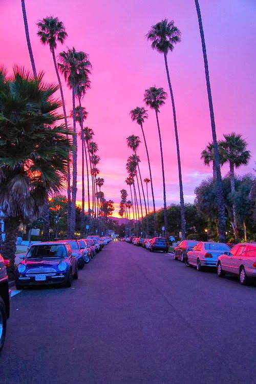 Purple Sunset, California