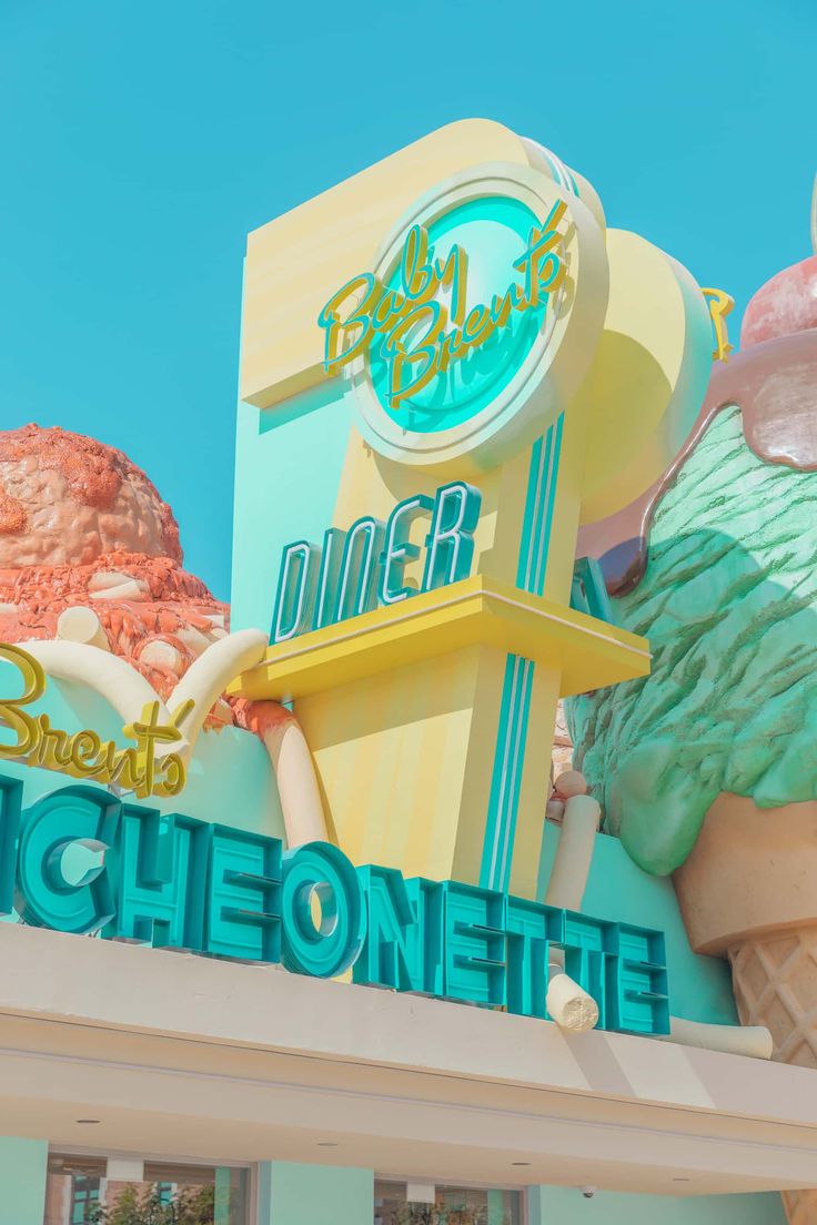 Baby Brent’s diner in a fairground in Dubai photographed by Australian photographer Ben Thomas.
