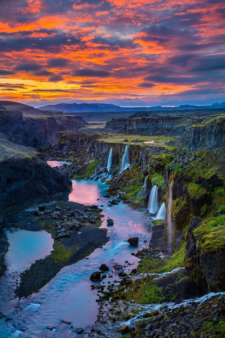 Sigöldugljúfur waterfall near Landmannalaugar in Iceland. Click for the full list of the most beautiful waterfalls in Iceland. #Iceland #europe #photography #travel