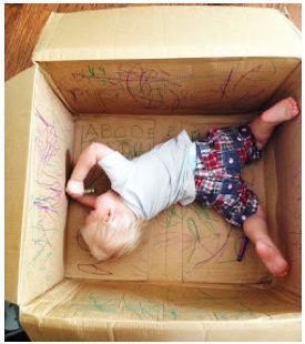 Set them lose inside a box - could even give washable markers if you