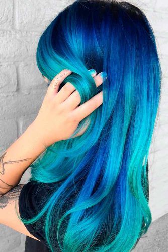Fairy Blue Ombre Hair for Beautiful Girls ★ See more: glaminati.com/...