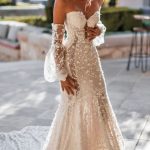 24 Summer Wedding Dresses To Make Your Celebration Great❤    summer wedding dresses fit and flare with detached sleeves strapless neckline galialahav ❤   #weddingdresses
