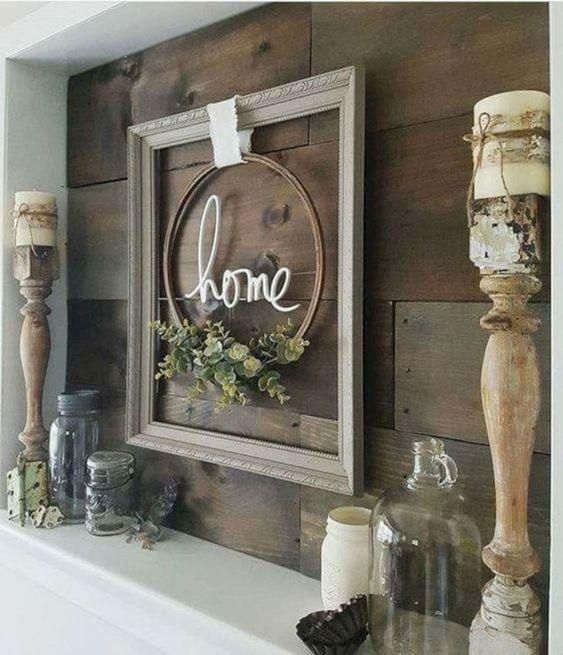 Cute Wall Accent for above your Fireplace Mantel