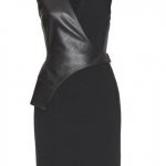 Leather - love this dress if it had sleeves and a higher neckline. Maybe add a tank under and a solid colored jacket to fix the problem??? (scheduled via www.tailwindapp.com)