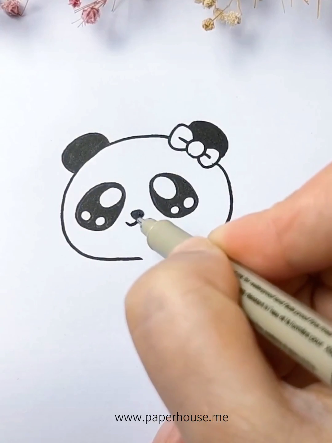 The very easy way about how we draw panda👉Shop the same pen at www.paperhouse.me💝Get $3 with code