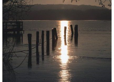 Premium Wandfolie »Andrea Potratz: Winterzeit am Ratzeburger See«