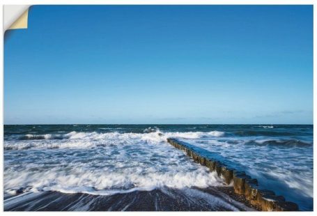 Premium Wandfolie »Rico Ködder: Buhnen an der Küste der Ostsee«