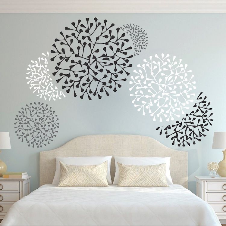 Beautiful Wall Accent Decals - Bedroom Wall Stencils - Removable Wall Accents - Wallpaper Designs - From Trendy Wall designs