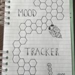 Bee hexagon June bullet journal mood tracker. - #bullet #hexagon #journal #tracker