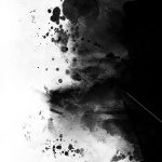 black ink background, Ink, Black And White, Chinese Style, Background image