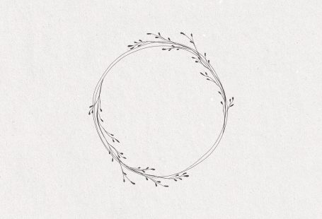 Botanical wreath hand sketched vector & png clip art #drawinginspo #stationerydiy #modernart #designprintables