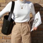 white turtleneck outfit #winter #classy #casual #ideas #work #streetst