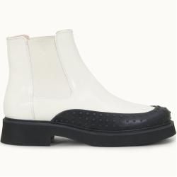 Tod's - Chelsea Boots aus Lackleder, Weiss, 41 - Shoes Tod'sTod's