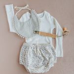 Beautiful baby girl outfit. Cutest accessories