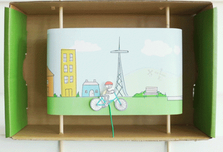 Use a small-scale conveyor belt to create a cinematic experience!&nbsp;Download the printables:&nbsp;Background imageStill image