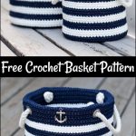 Free Crochet Nautical Basket