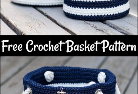 Free Crochet Nautical Basket