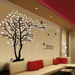 Lovers Tree Crystal Three-Dimensional Wall Stickers Living Room Decora – Teme Store