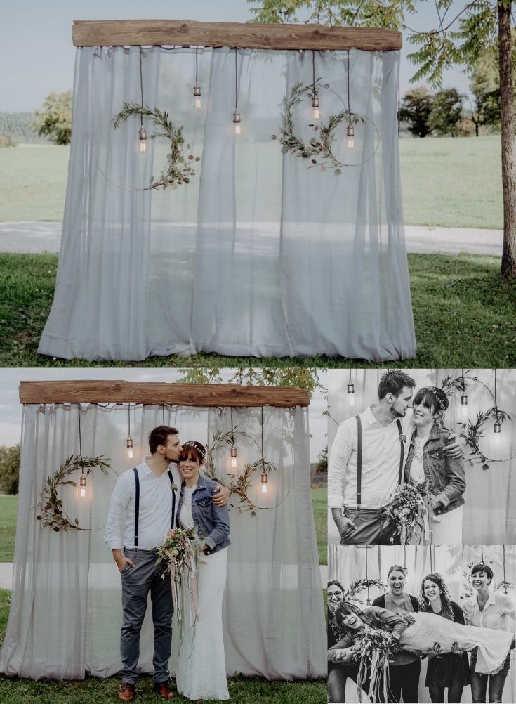 DIY Fotohintergrund für Hochzeiten - repingram.com/... - #DIY #Fotohintergrund #für #hochzeiten