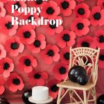 Happy Summer! Dress up your events with this pretty DIY paper poppy backdrop.    #paper #diy #crafts