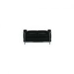 Cassina Cassina Lc2 2-Sitzer grau, Designer Le Corbusier, 67x130x70 cm CassinaCassina