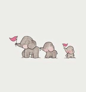 Wallpaper #elefante #heart #cute