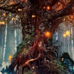 Download 720x1280 Hintergrundbild Alter Baum, Fantasie, Kunst / #720x1280 #alter #Baum #Download #Fantasie