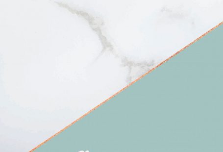 Tiny white flower on turquoise background mockup vector