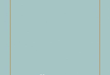 Tiny white flower on turquoise background mockup illustration