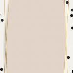 Rectangle framed card mockup vector