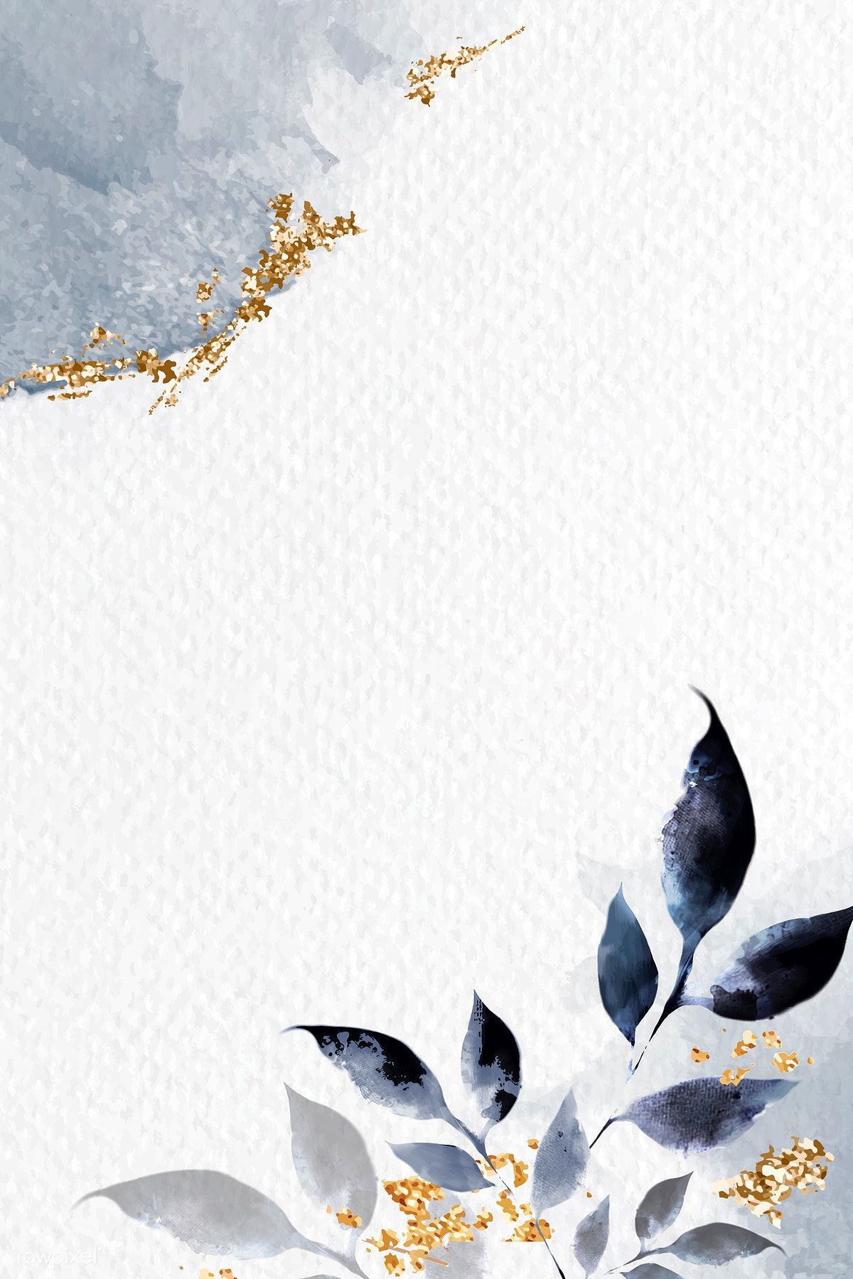 Download premium vector of Shimmering watercolor leafy frame vector by Adj about gold, glitter, shimmer, brand and art 936990