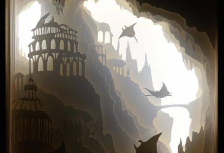 Enchanting Paper-Cut Light Boxes Illuminate Mythical Scenes