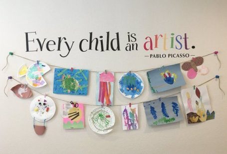 Every Child is an Artist Decal - Children Artwork Display Decal - Picasso Quote Wall Sticker - Print