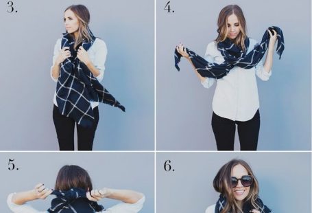 Just how do you tie a blanket scarf?! Here