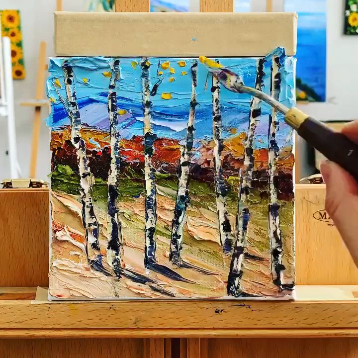 A 6” palette knife painting in oil by an award winning San Francisco Bay artist. If you would like to learn more about palette knife painting, please visit my website and subscribe for info and tips! www.lisaelley.com  Lisa Manewell on Instagram Cheers, Lisa Elley #painting #a