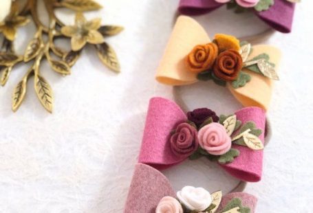 Felt Bow Headband. Girl Felt Bow Hair Clip. Baby Girl Bow