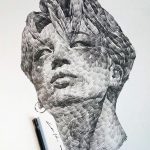 I really like these dynamic swirling drawings by artist Lee.k. They