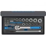 Gedore Steckschlüsselsatz 52-teilig 1/4 und 1/2 Spline im Softcase Harley-davidson Softail Night Tra