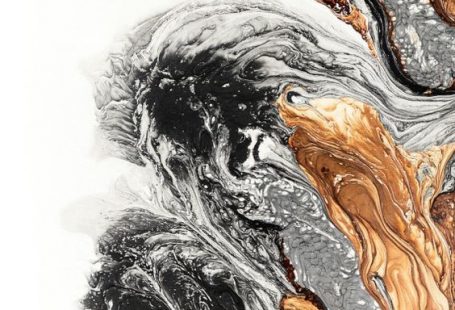 This is a FINE ART GICLEE PRINT  #PRT1069  Title: Stormy Collection  Shades of Black, Gray, Copper and White  Each piece is signed and dated by the