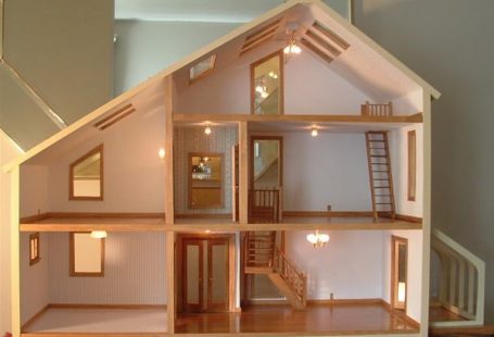 Gorgeous! Love the skylights! Contemporary style dollhouse