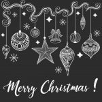 Hand Drawn Christmas Background #backgrounds #hand