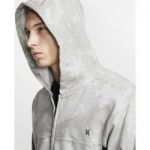 Hurley Dri-fit Naturals Fleece-Hoodie mit durchgehendem Reißverschluss für Herren - Grün NikeNike