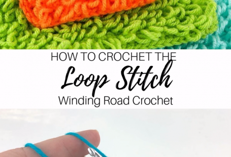 The loop stitch is a beautiful stitch that makes loops while you crochet. Use this video and photo tutorial to learn how to make this stitch. #crochetstitch #crochettutorial #crochetvideo